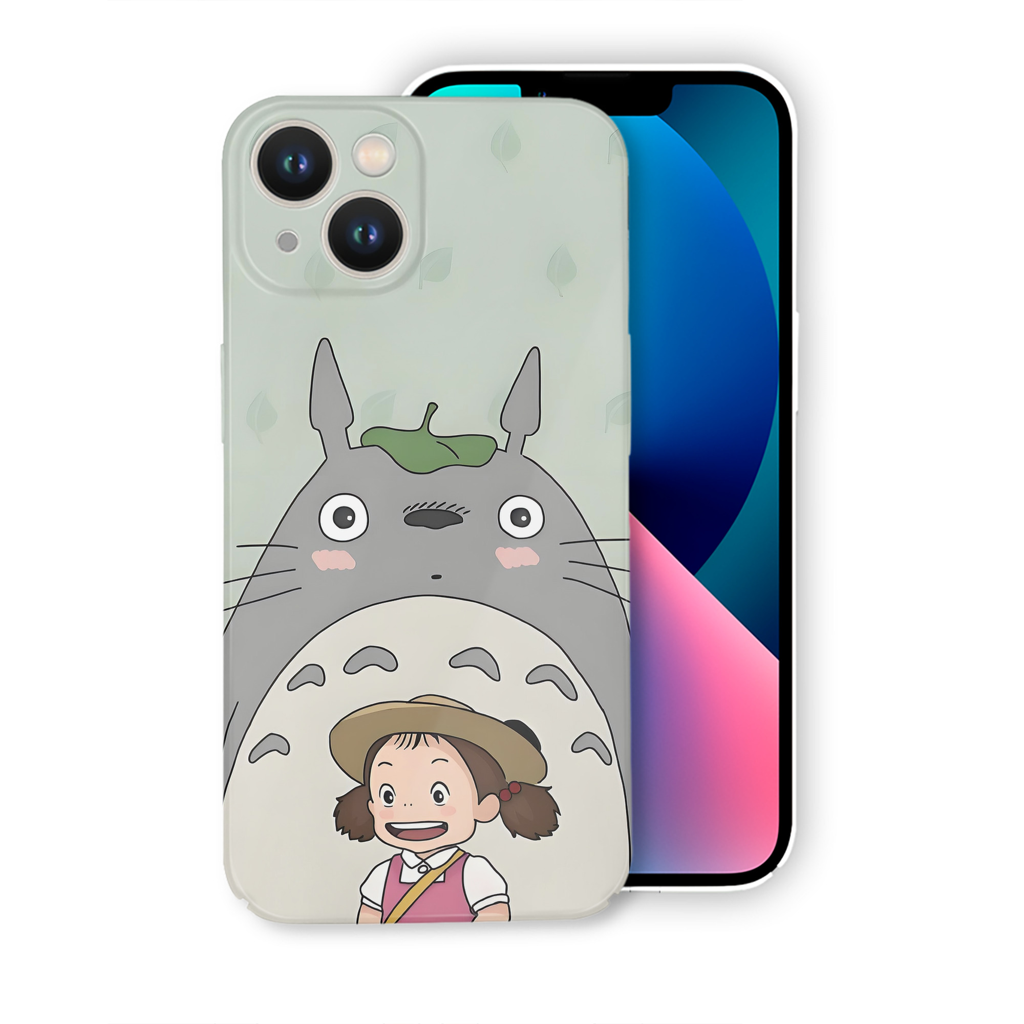 （画像用） となりのトトロ 草壁メイ 草壁サツキ My Neighbor Totoro Satsuki Kusakabe Mei Kusakabe 【iPhone 14シリーズ対応】ハードケース